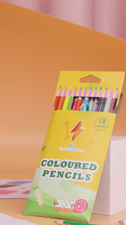 Coloured Pencils Oil Base Professional Grade Vibrant Colour Pre-Sharpened (36)