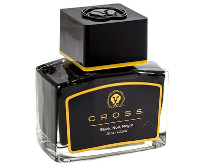 Cross Fountain Pen Bottle Ink Black 8945S-2 62.5ML Bright Rich Colour Genuine