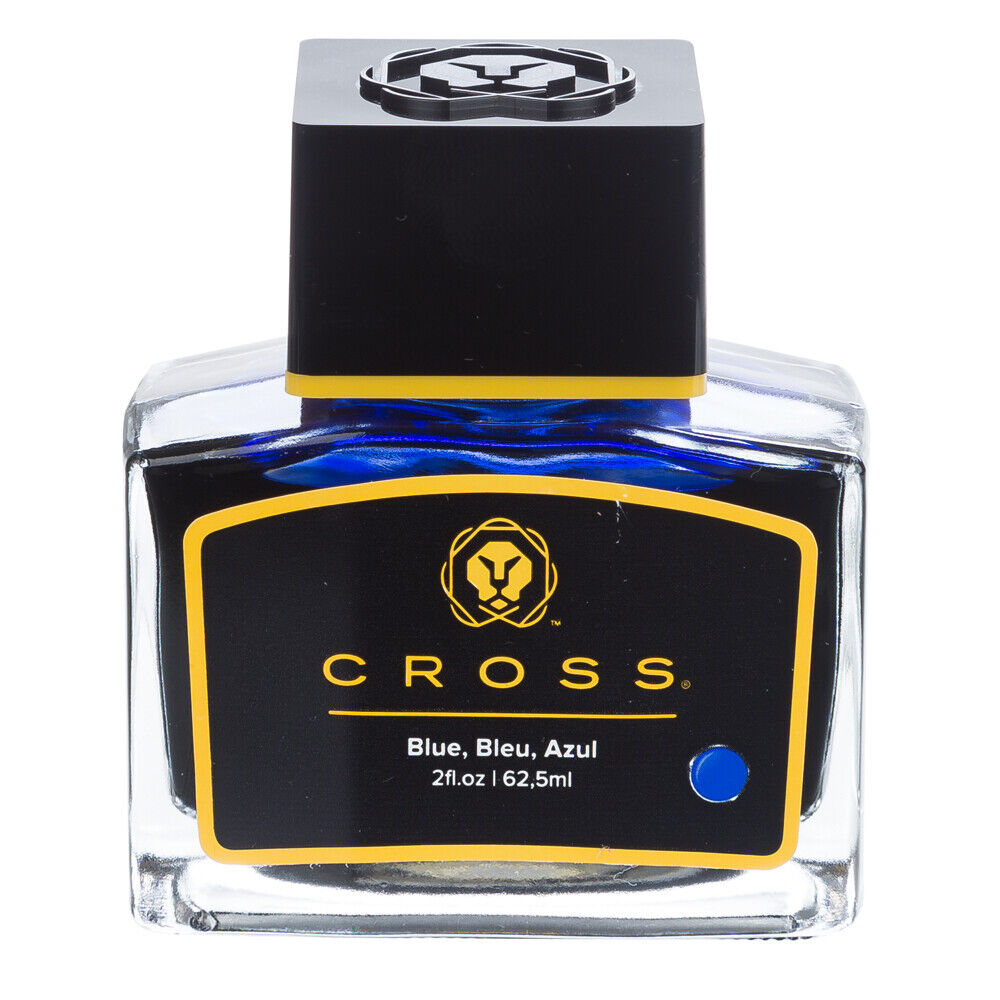 Cross Fountain Pen Bottle Ink Blue 8945S-1 62.5ML Bright Colorful Ink Genuine