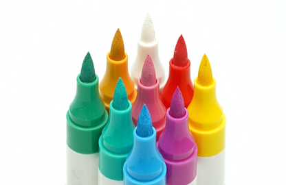 12 Acrylic Paint Pen Marker Dual Tip For Ceramic Tyre Metal Glass Rubber