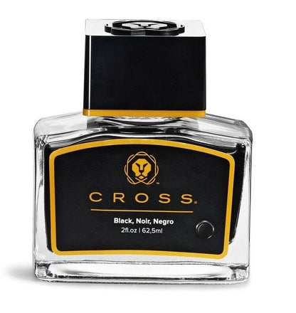Cross Fountain Pen Bottle Ink Black 8945S-2 62.5ML Bright Rich Colour Genuine