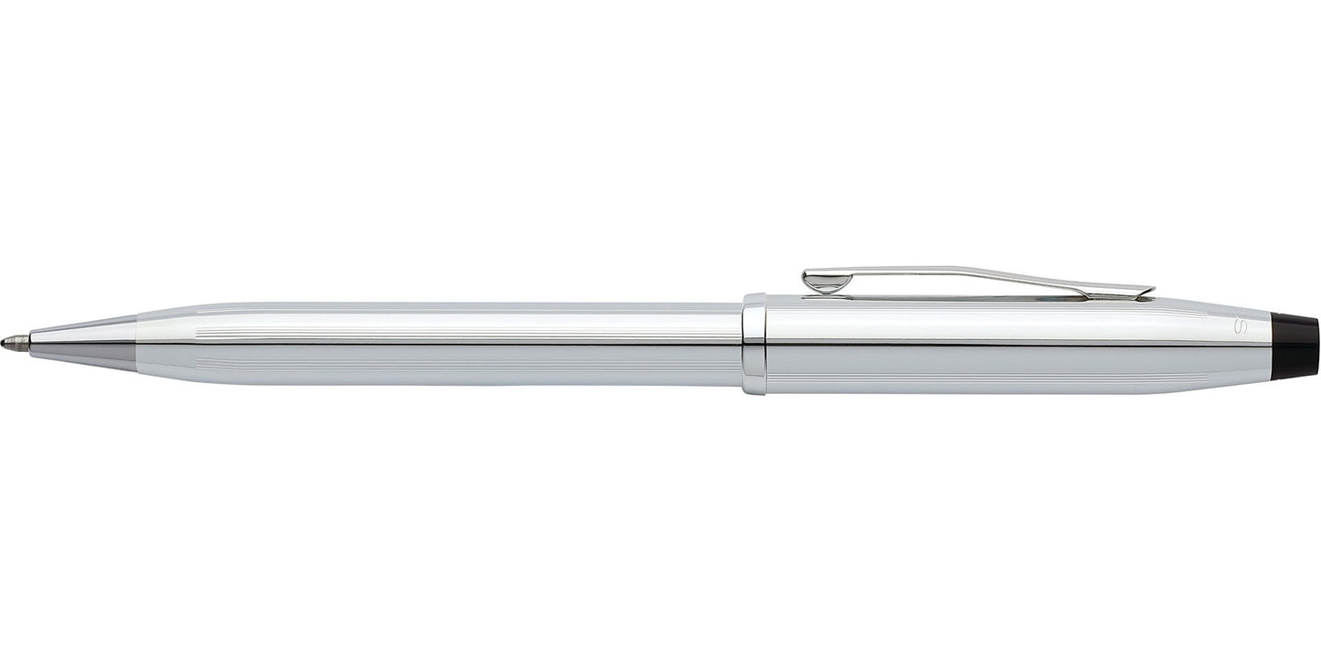 Cross Century II Luxury Ballpoint Pen Pure Lustrous Chrome Free Laser Engraving