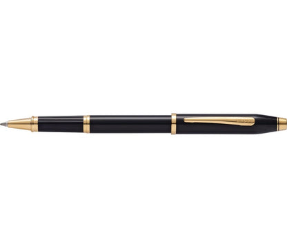 Cross Century II Luxury Medalist Rollerball Pen Black 23KT Gold Plated Trim