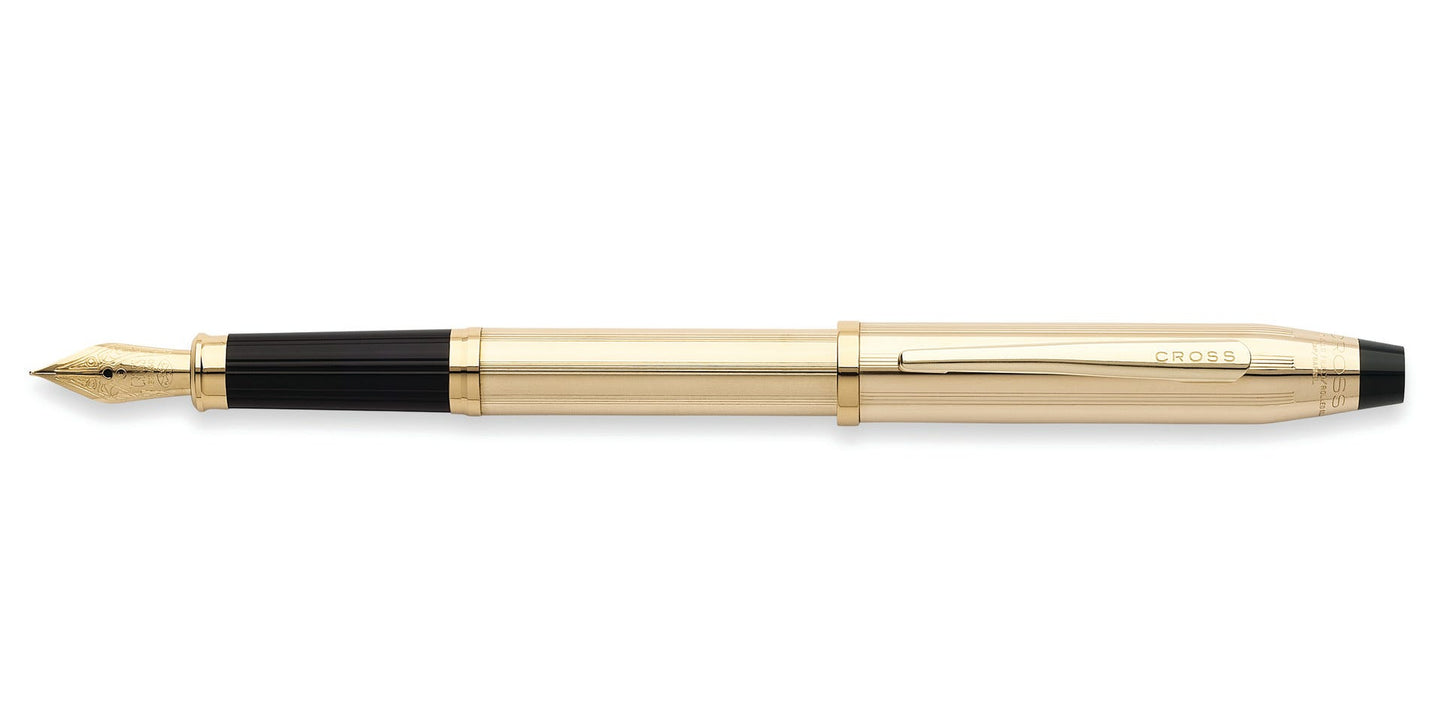 Cross Century II 10KT Gold-Filled Luxury Fountain Pen with 18KT Gold Fine Nib