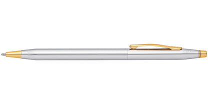 Cross 23KT Gold Plated Ballpoint Pen Classic Century Medalist Chrome Luxury Gift