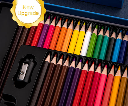 Coloured Pencils Oil Base Professional Grade Vibrant Colour Pre-Sharpened (48)