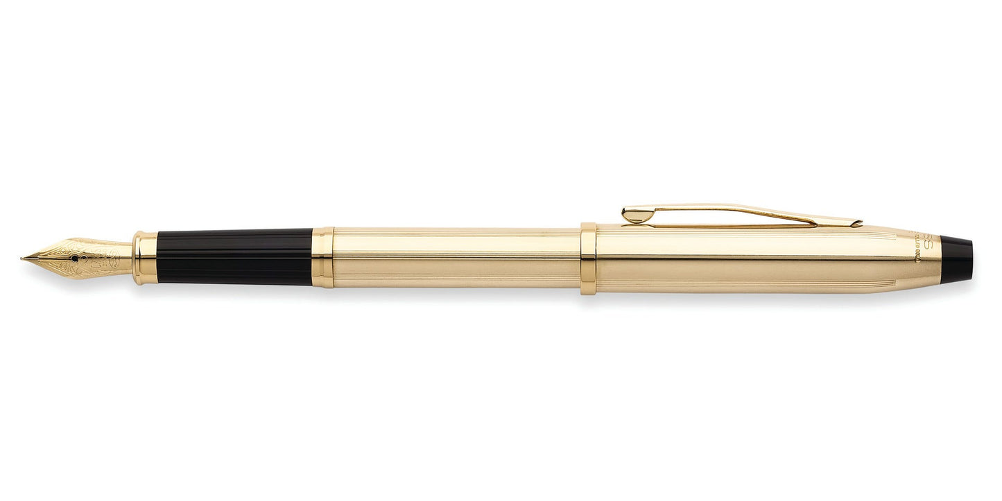 Cross Century II 10KT Gold-Filled Luxury Fountain Pen with 18KT Gold Fine Nib