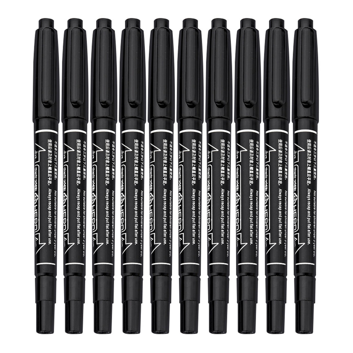 Fineliners 10 Pack Dual Nibs Alcohol Base Double-Headed Markers