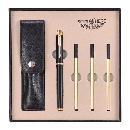 【Free Engraving】Rollerball Pen & 3 Refills Medium Tip 0.7mm Gift Set