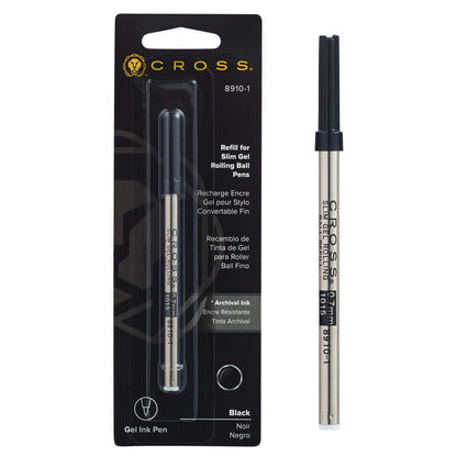Cross Rolling Ball Slim Gel Rollerball Refill  8910-1 Black 0.7mm