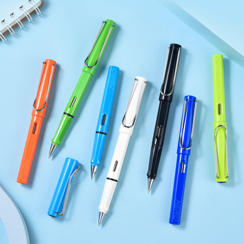 Colourful Rollerball Pen Classic Design Black Gel Ink