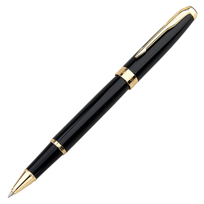 【Free Engraving】Rollerball Pen Classic Design Sonnet Shape Metal Black