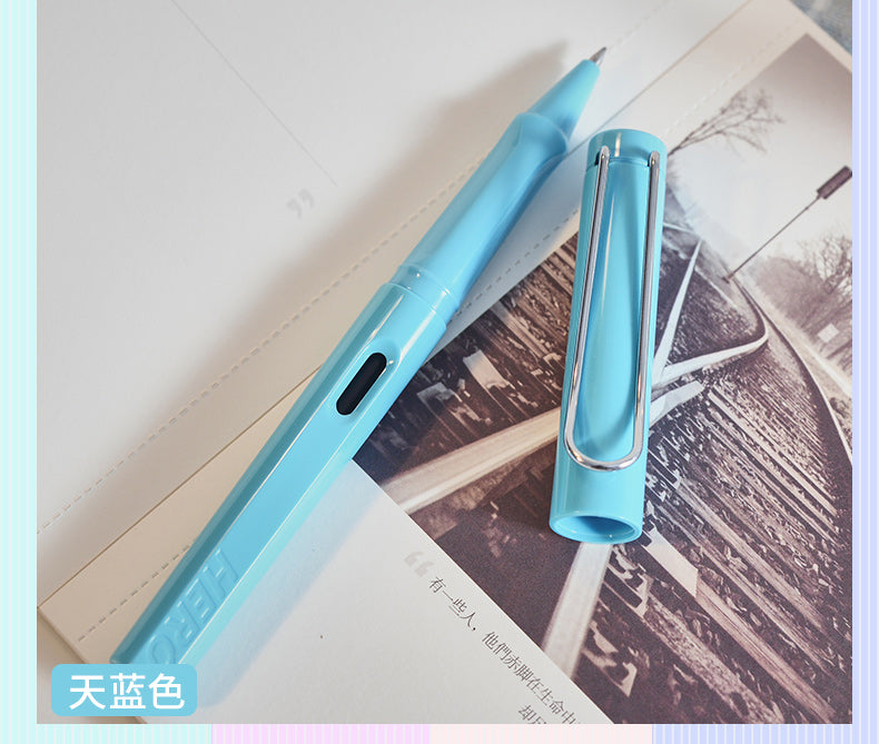 Colourful Rollerball Pen Classic Design Black Gel Ink