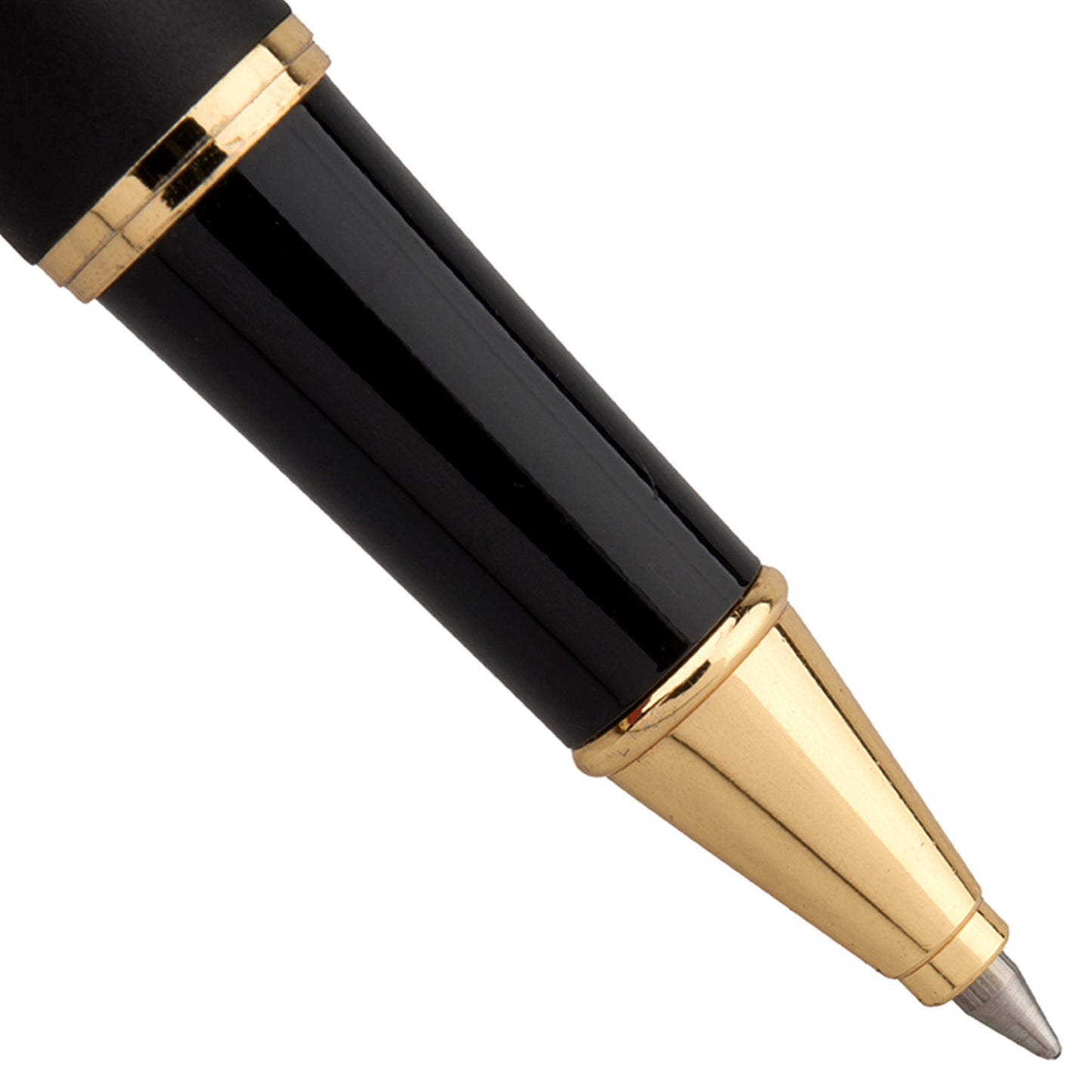 【Free Engraving】Rollerball Pen Classic Design Sonnet Shape Metal Black
