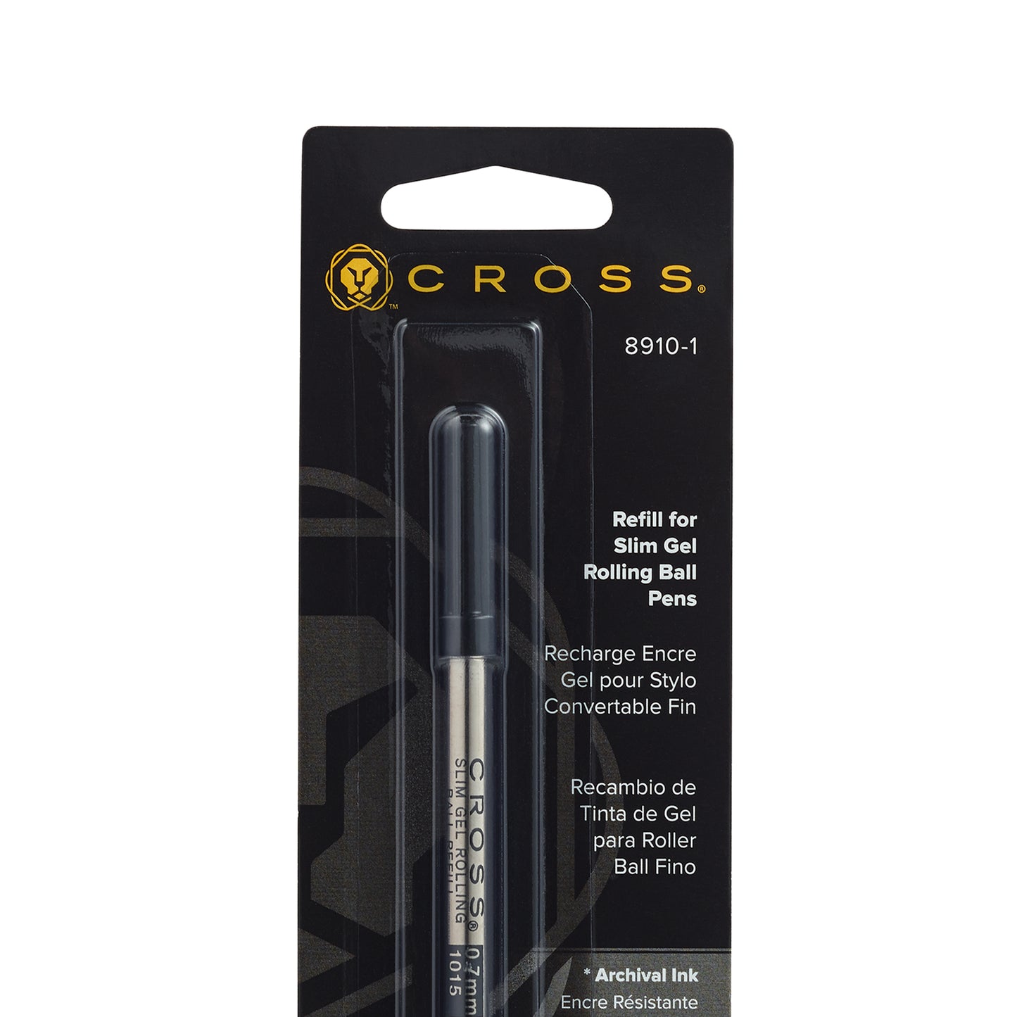 Cross Rolling Ball Slim Gel Rollerball Refill  8910-1 Black 0.7mm