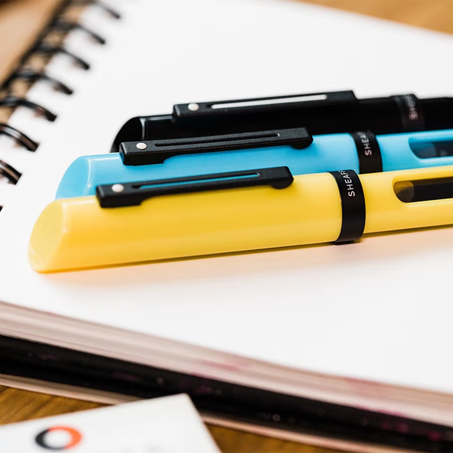 SHEAFFER 93404-2 Calligraphy Kit with Pen (Black, Yellow, Blue) and Assorted Nibs and Inks