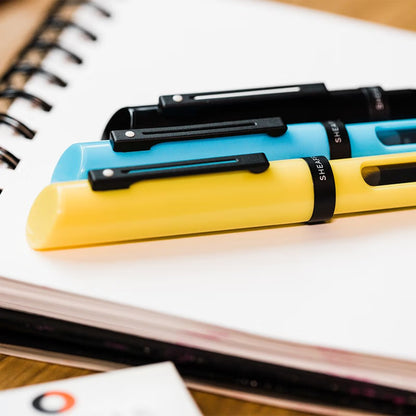 SHEAFFER 93404-2 Calligraphy Kit with Pen (Black, Yellow, Blue) and Assorted Nibs and Inks