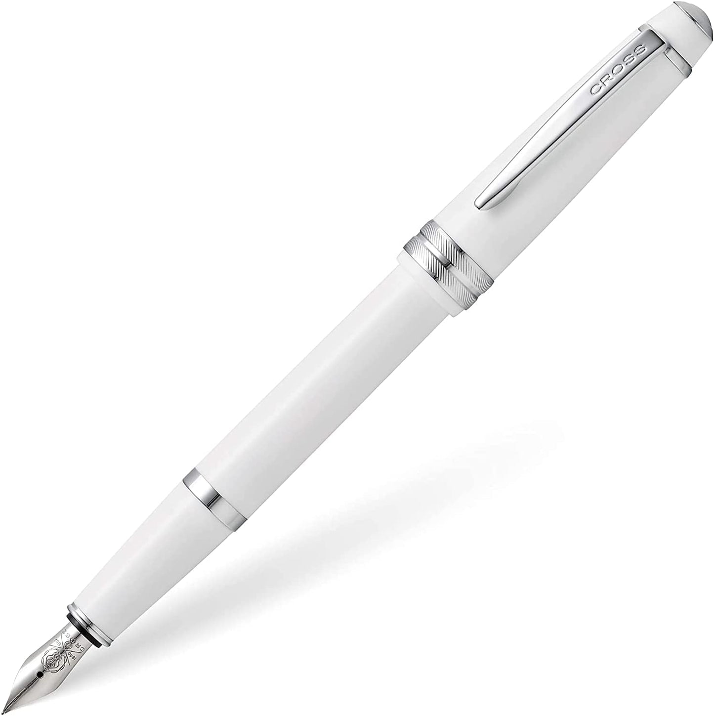 Cross Bailey Light Silver Tone Fountain Pen with Cross Gift Box & Gift Bag AT0746