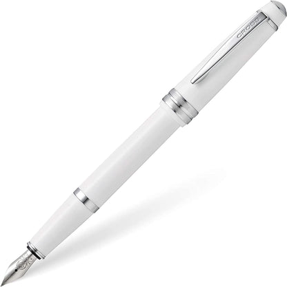 Cross Bailey Light Silver Tone Fountain Pen with Cross Gift Box & Gift Bag AT0746