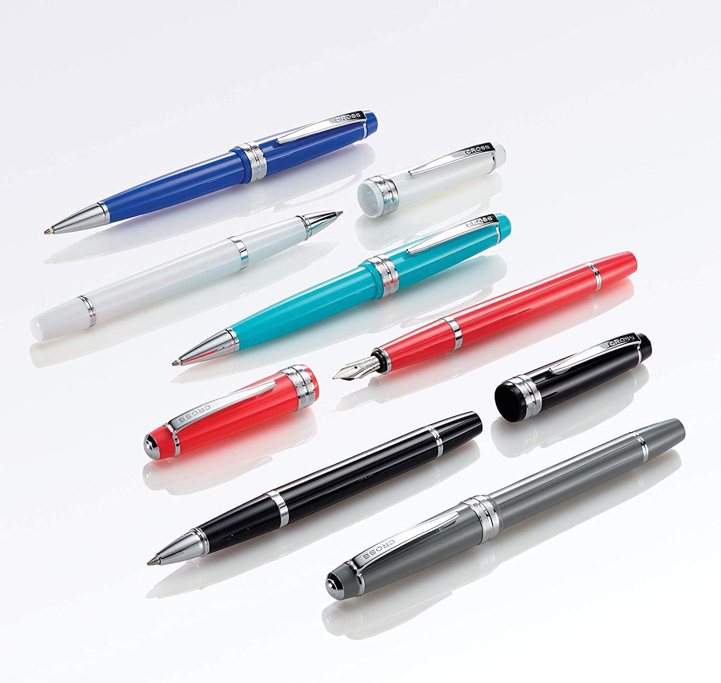 Cross Bailey Light Silver Tone Ballpoint Pen with Cross Gift Box & Gift Bag AT0742
