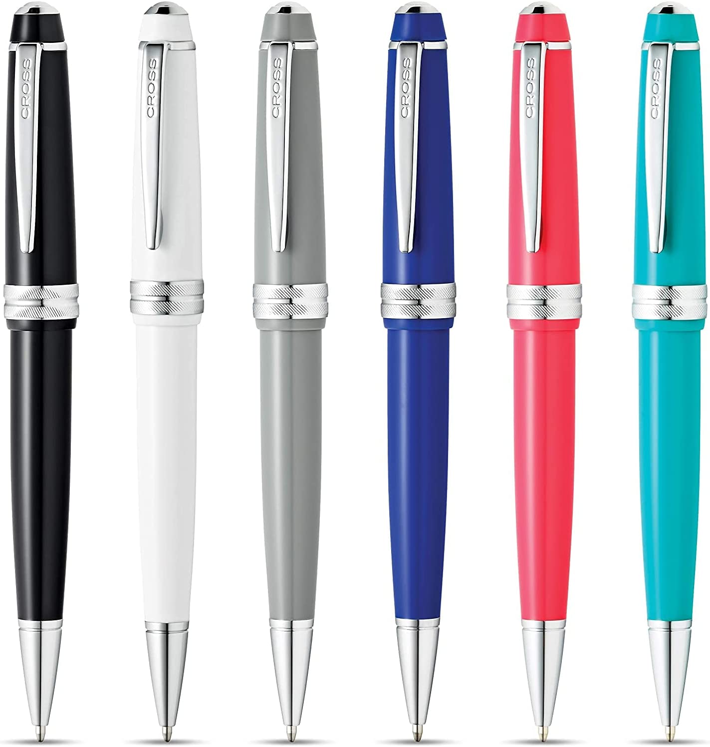 Cross Bailey Light Silver Tone Ballpoint Pen with Cross Gift Box & Gift Bag AT0742