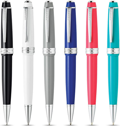 Cross Bailey Light Silver Tone Ballpoint Pen with Cross Gift Box & Gift Bag AT0742