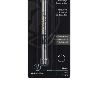 Cross Rolling Ball Gel Rollerball Pen Refill 8523 Black 0.7mm