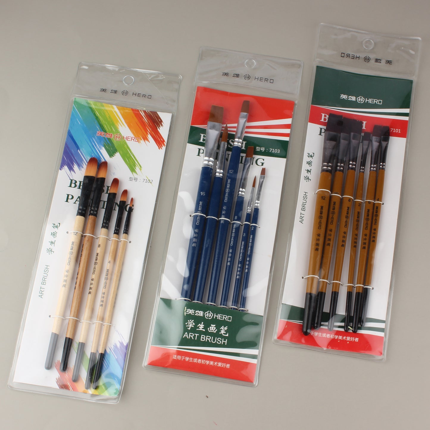 Artist Brushes Flat/Round 7101/7102/7103