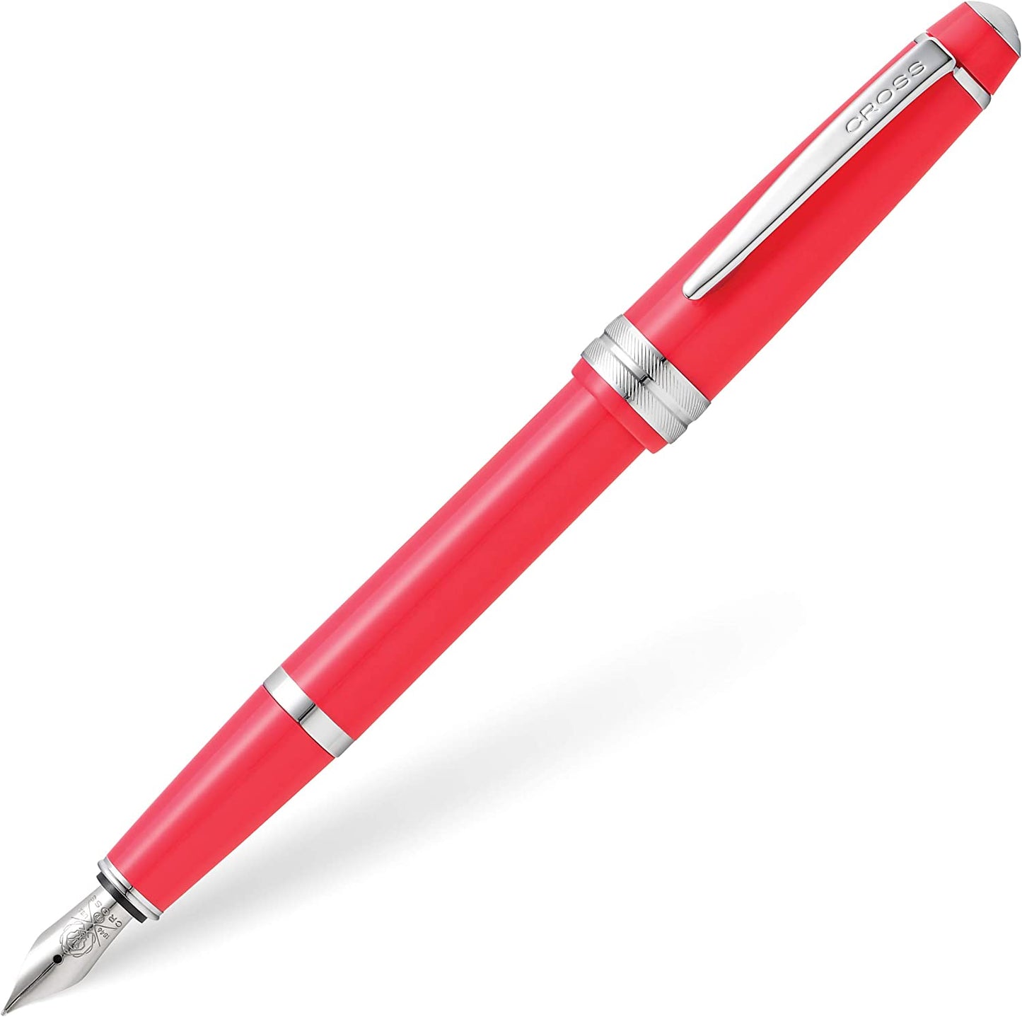 Cross Bailey Light Silver Tone Fountain Pen with Cross Gift Box & Gift Bag AT0746
