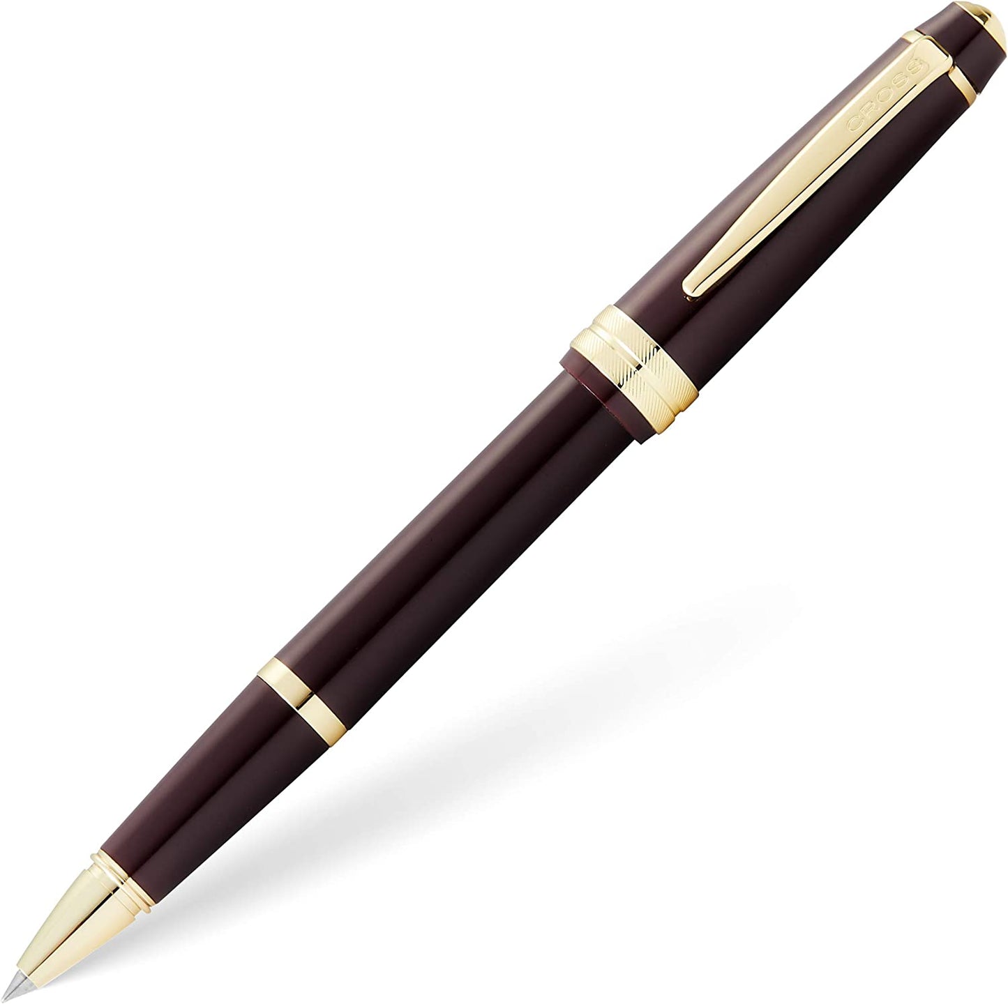 Cross Bailey Light Gold Tone Rollerball Pen with Cross Gift Box & Gift Bag AT0745