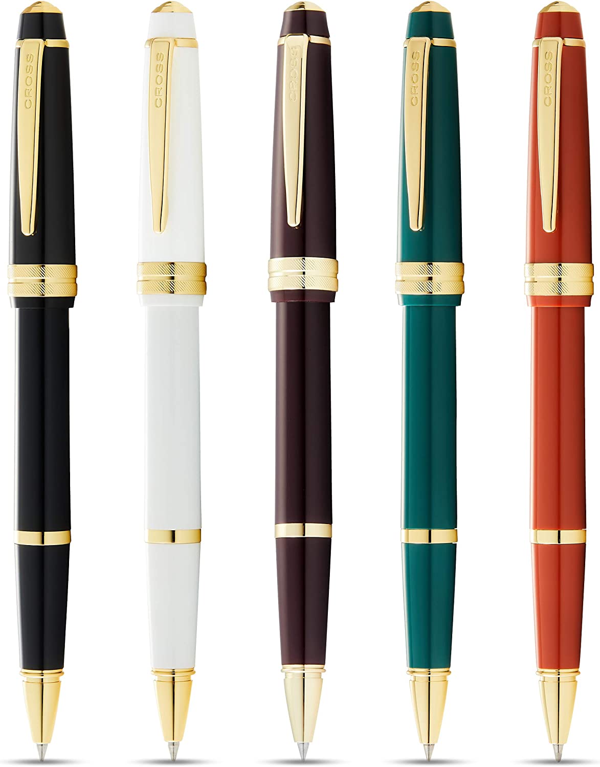 Cross Bailey Light Gold Tone Rollerball Pen with Cross Gift Box & Gift Bag AT0745