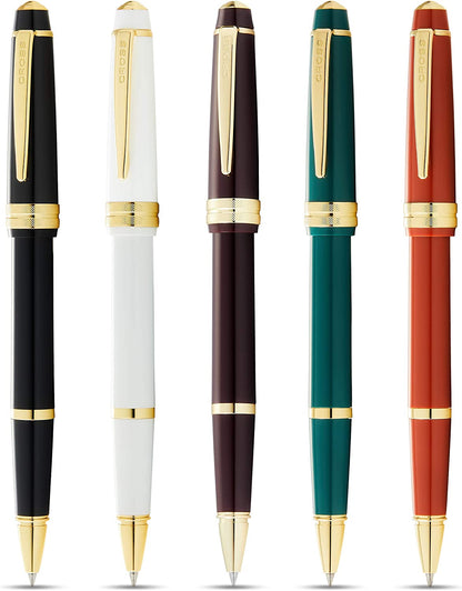 Cross Bailey Light Gold Tone Rollerball Pen with Cross Gift Box & Gift Bag AT0745