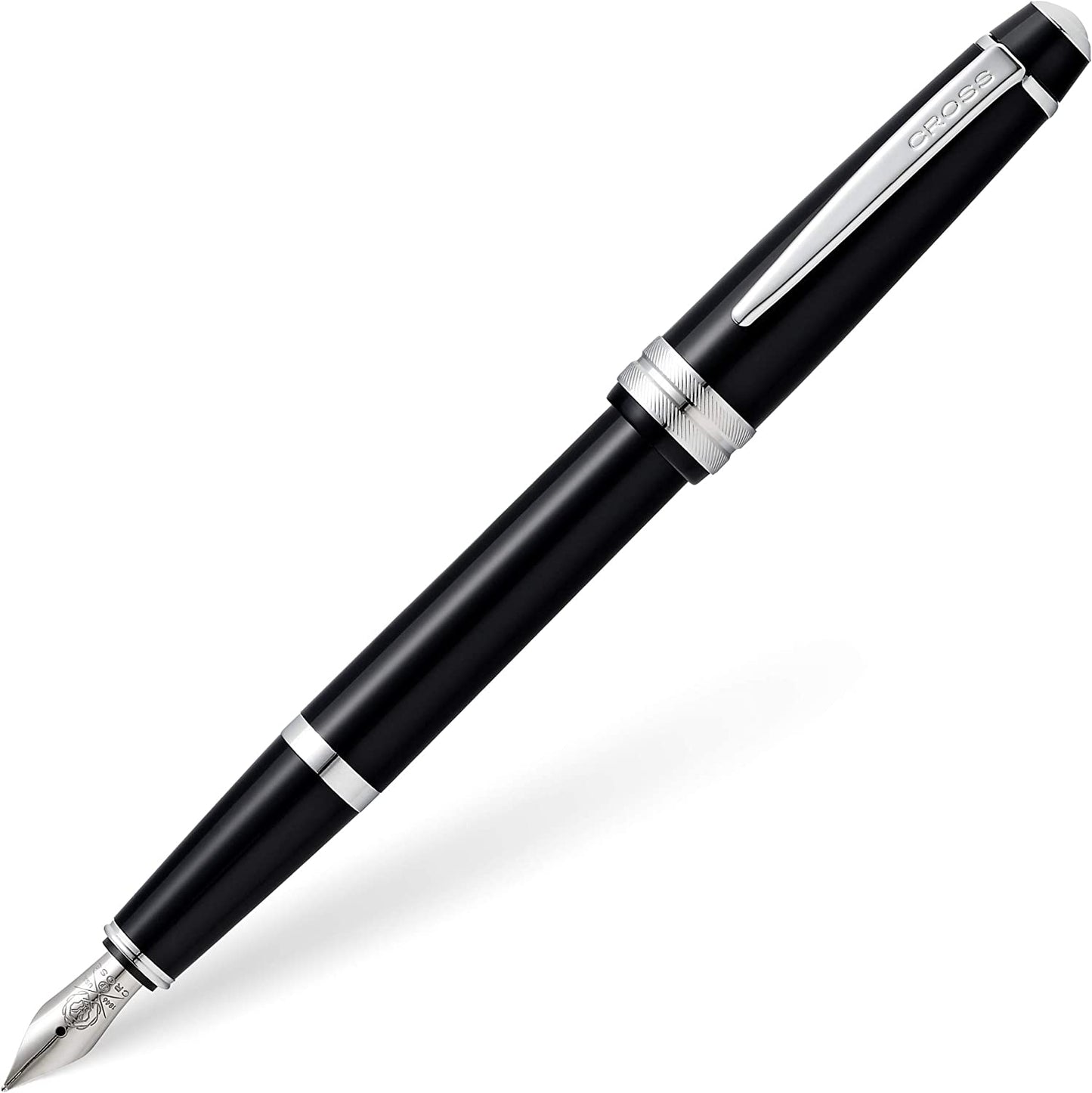 Cross Bailey Light Silver Tone Fountain Pen with Cross Gift Box & Gift Bag AT0746