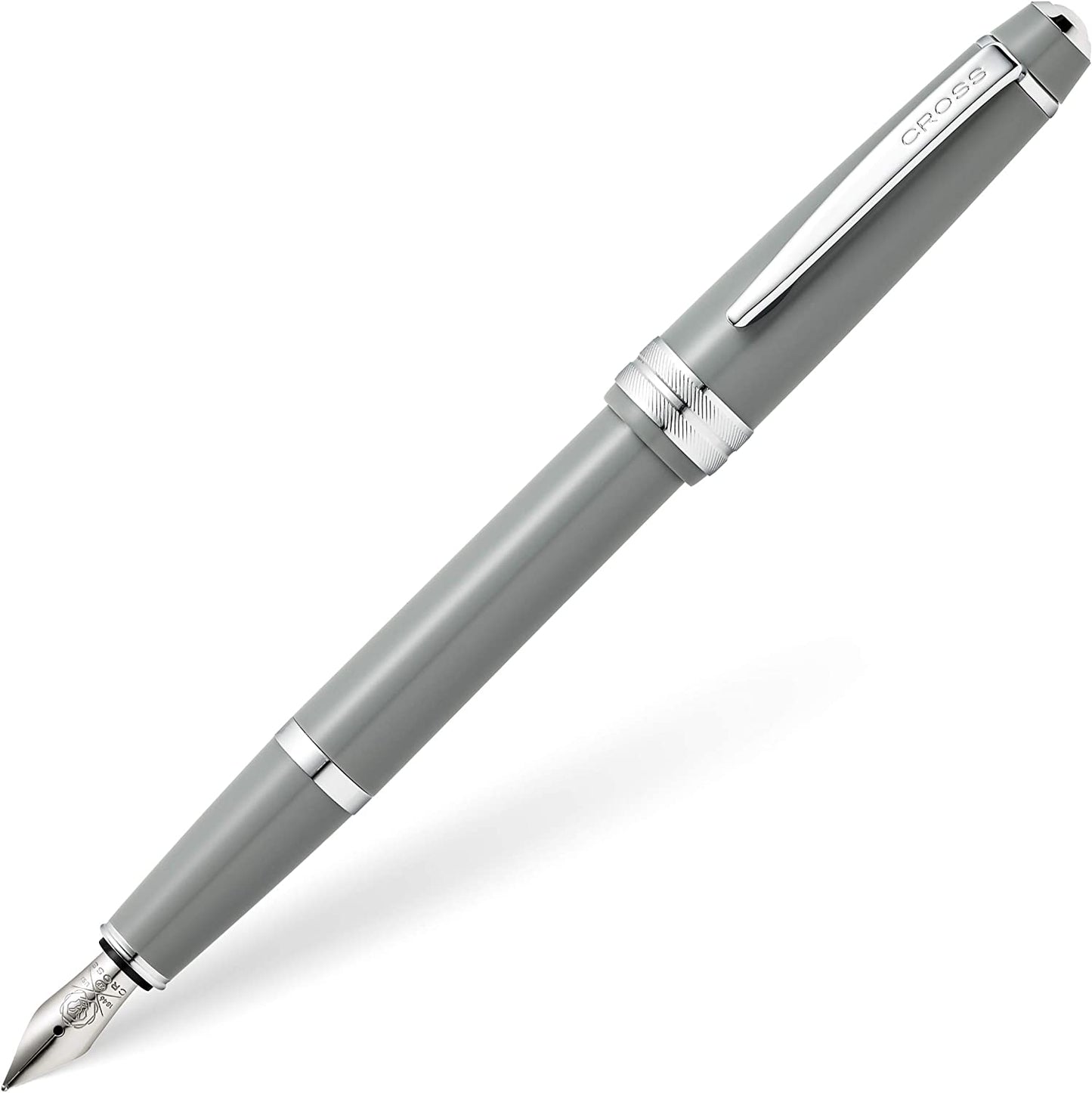 Cross Bailey Light Silver Tone Fountain Pen with Cross Gift Box & Gift Bag AT0746