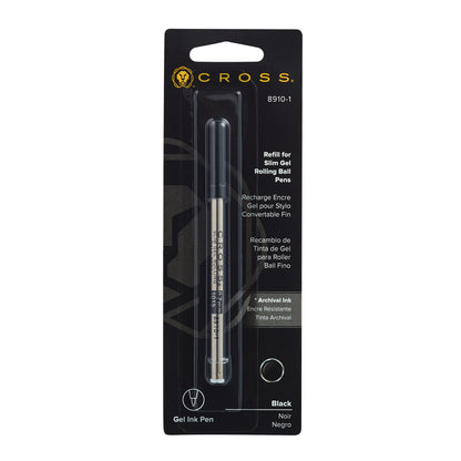 Cross Rolling Ball Slim Gel Rollerball Refill  8910-1 Black 0.7mm