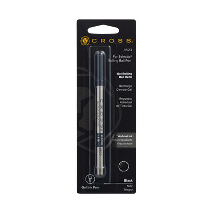 Cross Rolling Ball Gel Rollerball Pen Refill 8523 Black 0.7mm