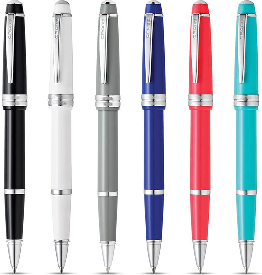 Cross Bailey Light Silver Tone Rollerball Pen with Cross Gift Box & Gift Bag AT0745
