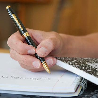 【Free Engraving】CROSS Coventry Ballpoint Pen with Cross Gift Box & Gift Bag Black/Gold