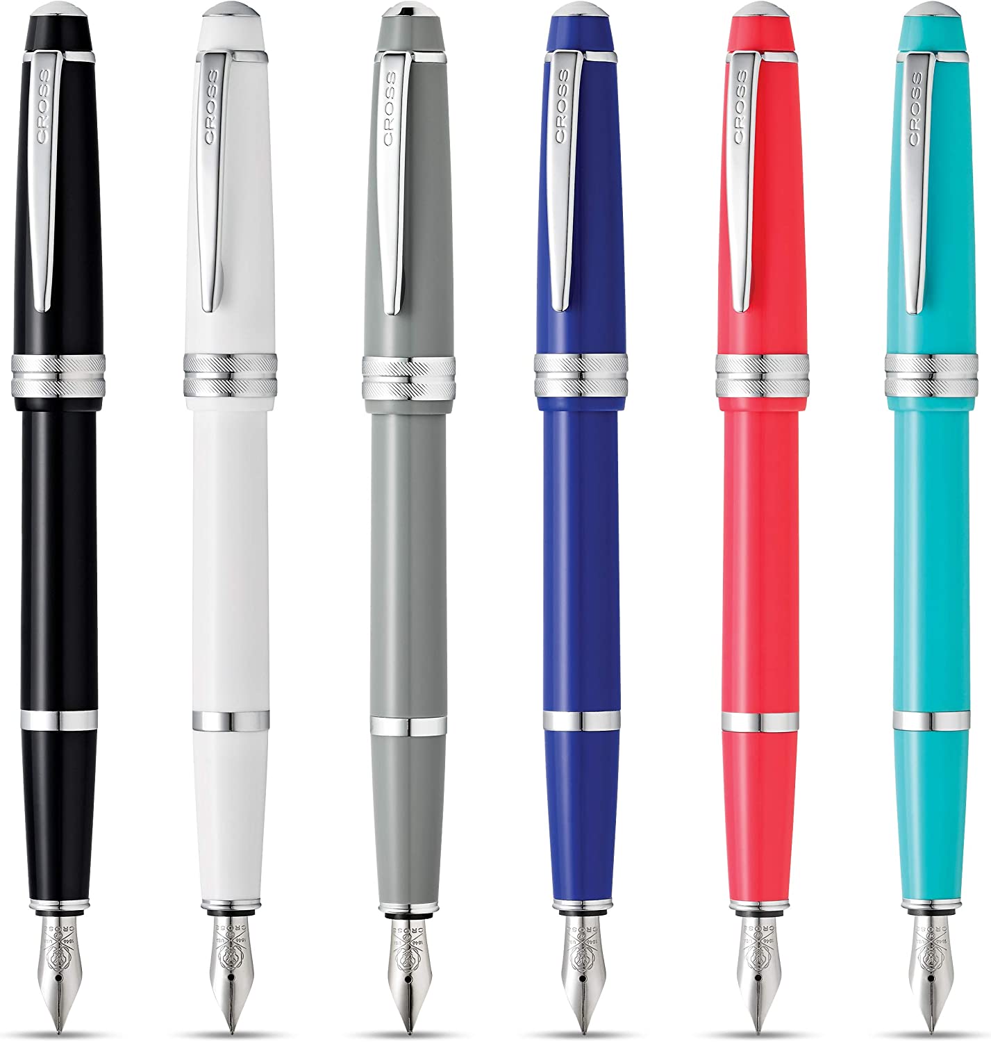 Cross Bailey Light Silver Tone Fountain Pen with Cross Gift Box & Gift Bag AT0746