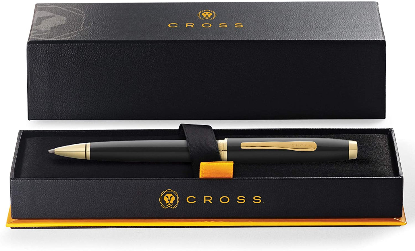 【Free Engraving】CROSS Coventry Ballpoint Pen with Cross Gift Box & Gift Bag Black/Gold