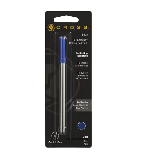 Cross Rolling Ball Refill for Cross Selectip Gel Pens Blue 8521
