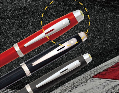 【Free Engraving】Sheaffer Ferrari 100 Black Lacquer & Chrome Ballpoint Pen With Gift Box
