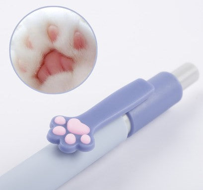 Cute Cat Paw Gel Pen Ballpoint Black Ink 5 pcs
