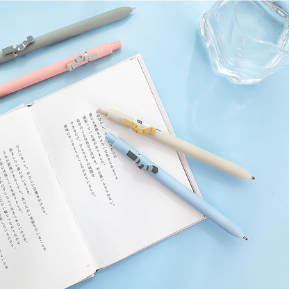 Cute Cat Tail Gel Pen Ballpoint Black Ink 4 pcs